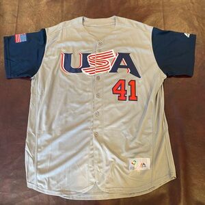 2017 World Classic Team USA Baseball Jersey Size Large. Duffy #41.